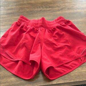 Lululemon Red Athletic Shorts for Women size 0